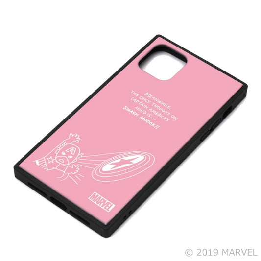 Disney Store - Captain America Pink iPhone 11 Pro Max Glass Hybrid Case - Mobile Phone Case