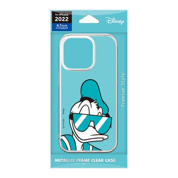 Disney Store - Donald Duck iPhone 14 Pro Metallrahmen Klarsicht-Hülle - Handyhülle