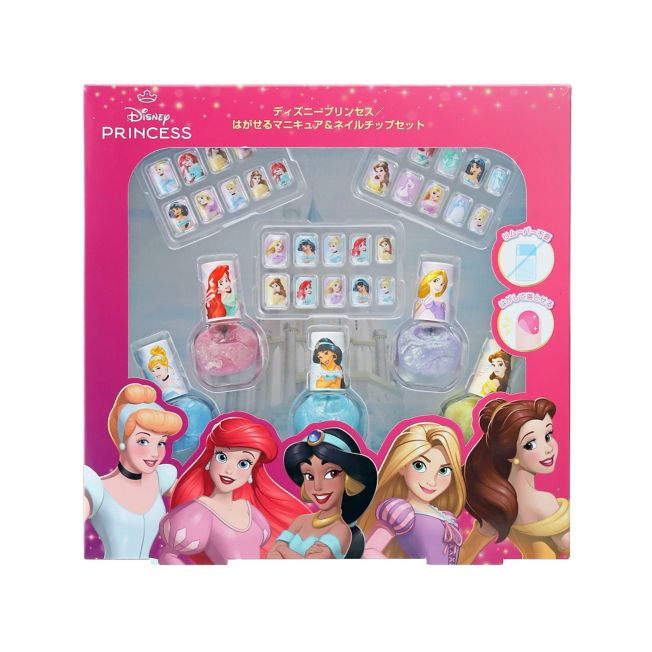 Disney Store - Disney Prinzessin ablösbare Nagellack & Nagelchip-Set - Beauty-Accessoire