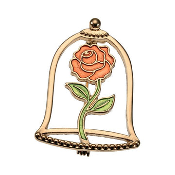 Disney Store - Beauty and the Beast Magical Rose Brooch - Jewelry