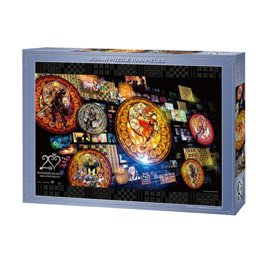 Disney Store - Kingdom Hearts Puzzle 1000 Teile "Kingdom Hearts / 20th Anniversary (Glasfenster)" - Puzzle