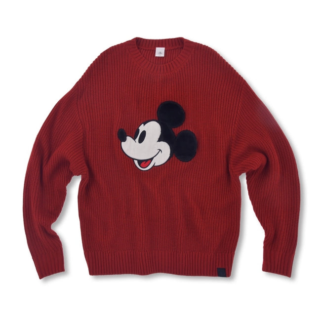 Disney Store - Mickey Langarm Pullover Rot Magical Label - Kleidung