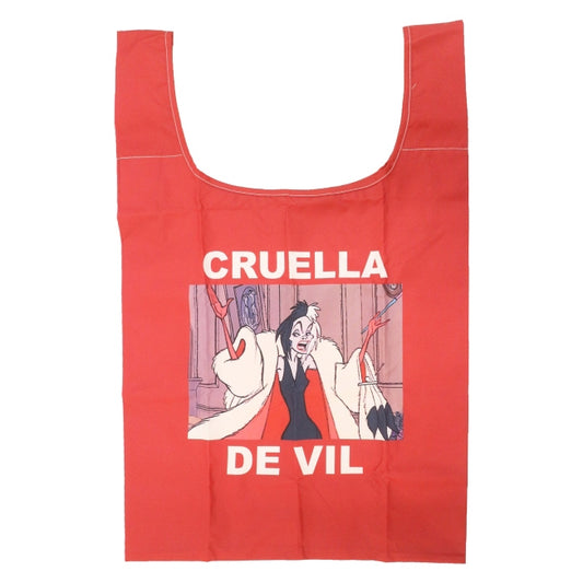 Disney Store - Disney Schurken Eco-Tasche mit Grafik/Cruella - Einkaufstasche Japan Disney Store