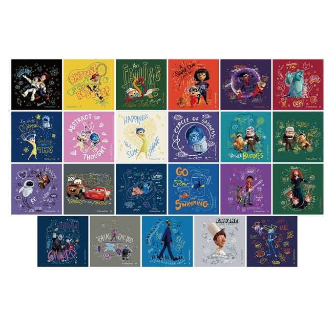 Disney Store - PIXAR Satin Sticker Collection (Doodle) - Stickers