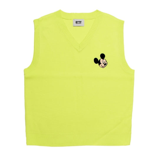 Disney Store Mickey Mouse Embroidered Knit Vest - Garment