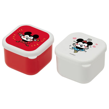 Disney Store Antibacterial Mini Seal Box 2 Pack Kanahai x Mickey Storage Box