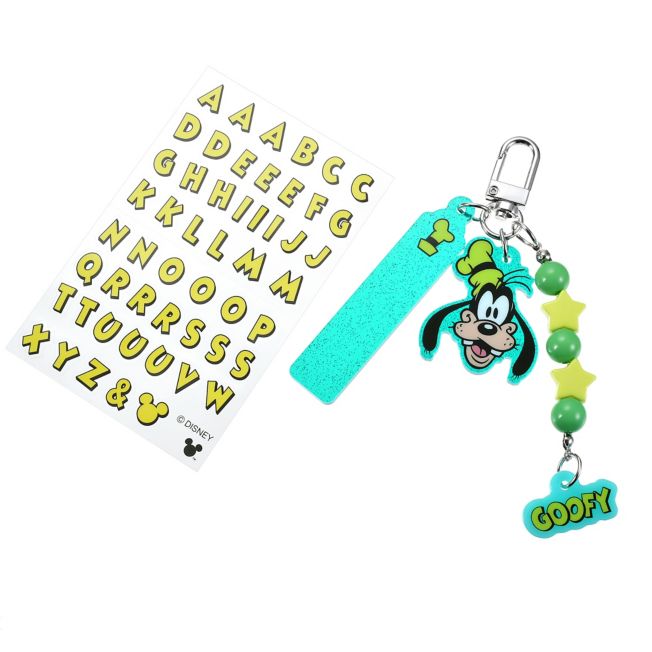 Disney Store - Goofy Schlüsselanhänger mit Aufkleber Key chain Fes - Schlüsselanhänger