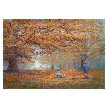 Disney Store - Winnie the Pooh 1000-teiliges Puzzle "Die Freude des Herbstlaubs" Special Art Collection Peter Ellenshaw - Puzzle