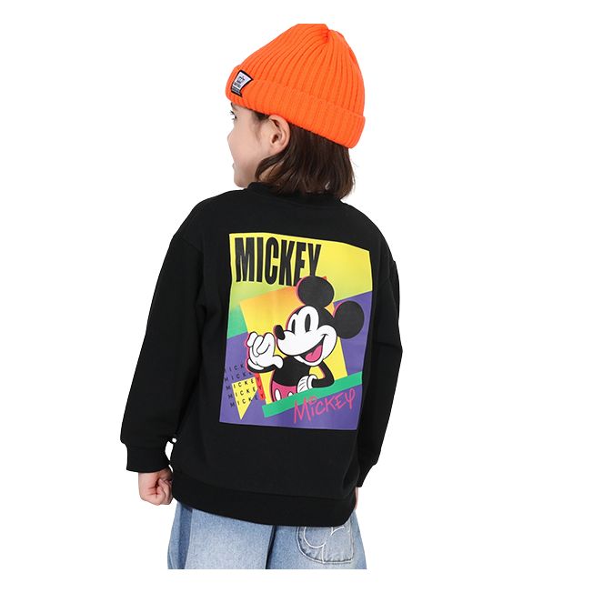 Disney Store - Mickey Matching Parent-Child Character Sweatshirt 0129K / Baby Size Kids Pullover - Sweatshirt Material - Long Sleeve