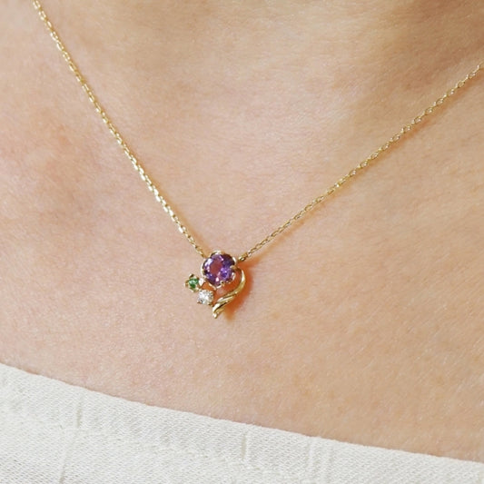 Disney Store - Disney Kollektion Schmuck [Rapunzel] Halskette (Fröhliche Blume) - Schmuck