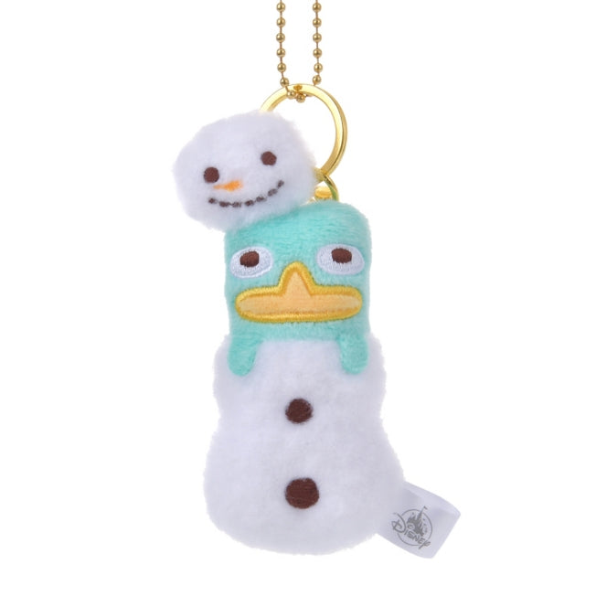 Perry with Snowman Christmas Sock Keychain