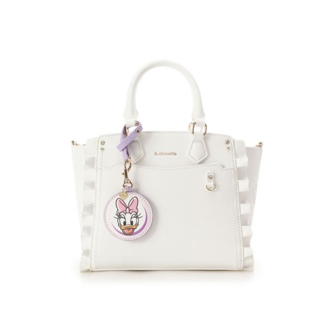 Disney Store - &amp; Chouette with Clear Pocket Plush Toy Bag "Daisy Duck" - Accessory