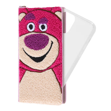 Disney Store - iPhone 12 / 12 Pro 'Disney Pixar Characters' / Book-style FLEX CASE with Sagara Embroidery / 'Toy Story / Lotso' - mobile phone case