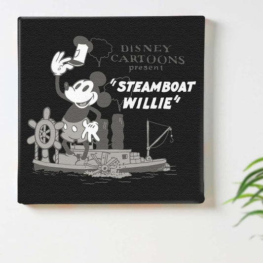 Disney Store - Mickey Mouse Steamboat Willie C Fabric Panel - Dekorativer Stoffpanel