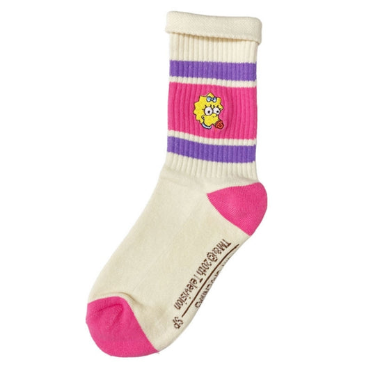 Disney Store - Die Simpsons Alte Schule Socken mit Maggie Gesicht - Socken