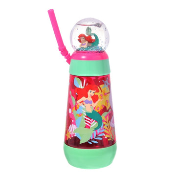 Disney Store Ariel &amp; Flounder Snow Globe Drinking Cup Decoration