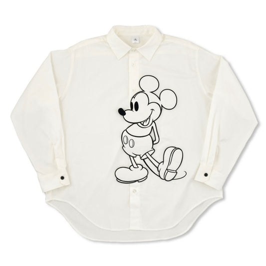 Disney Store - Mickey Long Sleeve Shirt Standing Pose White Magical Label - Clothing