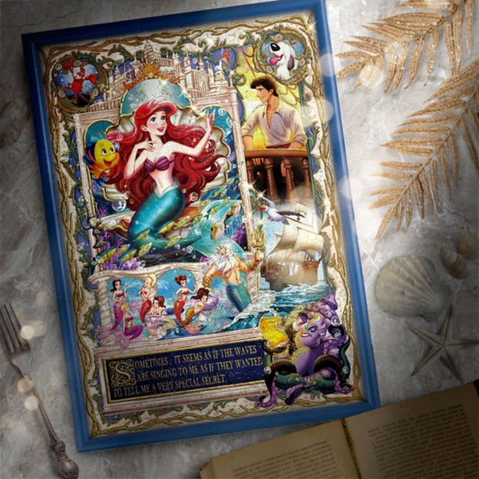 Disney Store - Die kleine Meerjungfrau Gilding Style 500-teiliges Puzzle "Die Wünsche der verliebten Meerjungfrau 'Die kleine Meerjungfrau'" - Puzzle