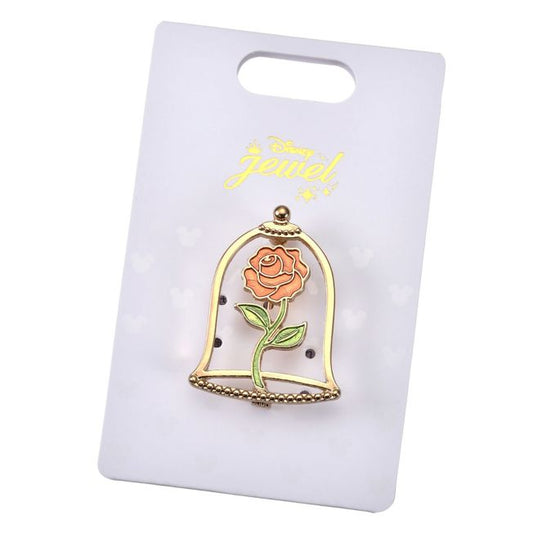 Disney Store - Die Schöne und das Biest Brosche mit magischer Rose - Schmuck