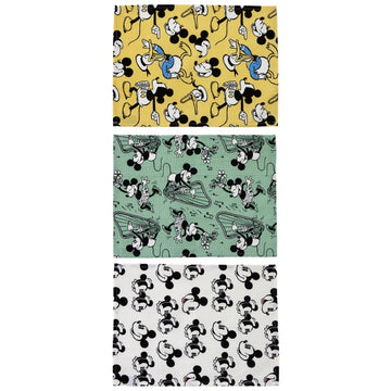 Disney Store - Waffle fabric tea towel set of 3 Mickey Mouse - kitchen accessory