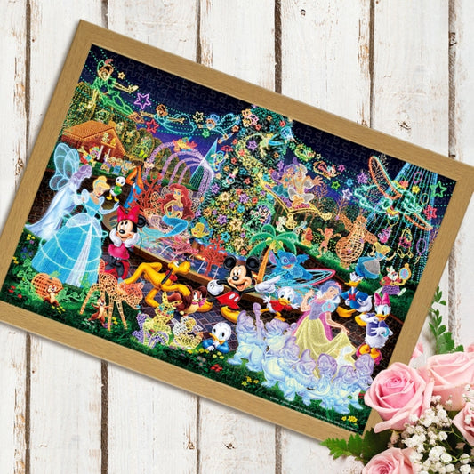 Disney Store - Disney All Character Leuchtendes 1000-teiliges Puzzle "Magical Illumination" - Puzzle