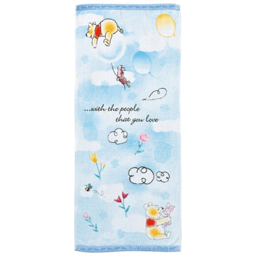 Disney Store - Winnie the Pooh Face Towel Water/Pooh - Bath Towel