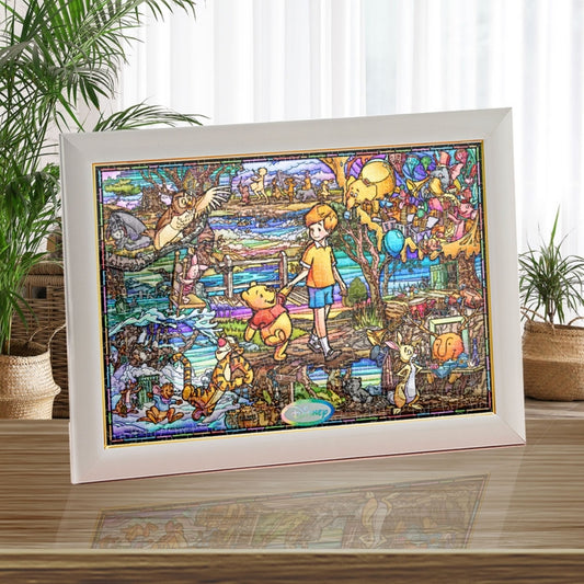 Disney Store Winnie the Pooh Stained Glass Puzzle Puzzle