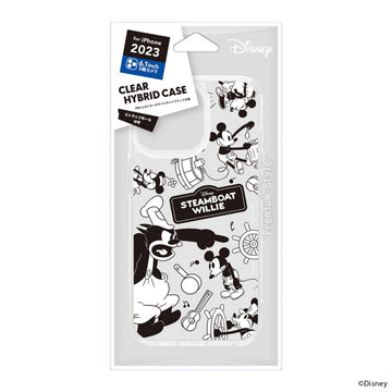 Disney Store - Dampfschiff Willie Clear Hybrid Hülle für iPhone 15 Pro - Handyhülle