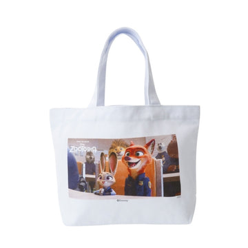 Disney Store - Zootopia Design Movie Collection Canvas Tote - Shopping Bag