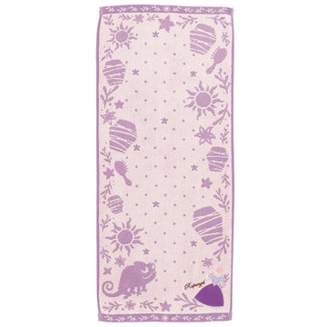 Disney Store - Rapunzel Face Towel Purple Dress - Bath Towel