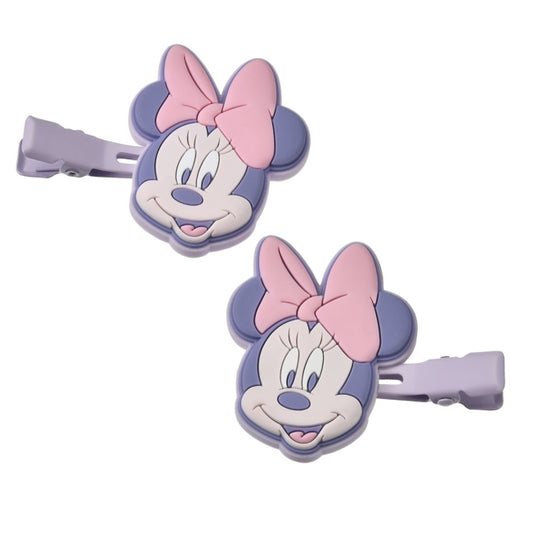 Disney Store - Minnie Hair Clip Set Pastel Colors - Hair Accessory