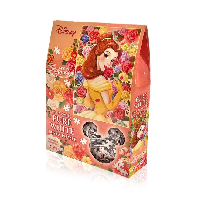 Disney Store - Belle Pure White Puzzle 500 Teile "Ein Blumenstrauß der Gedanken (Belle)" Flowers Serie - Puzzle