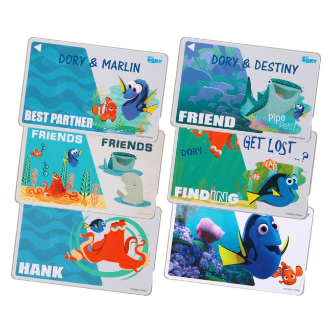 Disney Store - Finding Dory IC Card Stickers Friends - Accessories