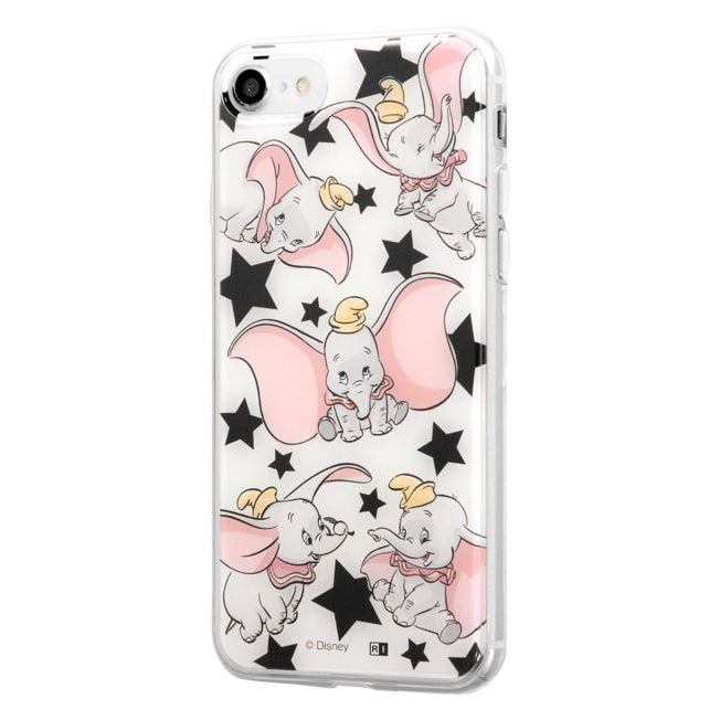 Disney Store - iPhone SE (3. Generation)/SE (2. Generation)/8/7/『Disney Charakter』/TPU Hülle + Rückseitenpanel/『Dumbo/Allover-Print』_01【Auftragsfertigung】 - Handyhülle