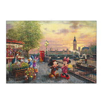 Disney Store - Mickey Maus Puzzle 1000 Teile "Mickey und Minnie in London" - Puzzle