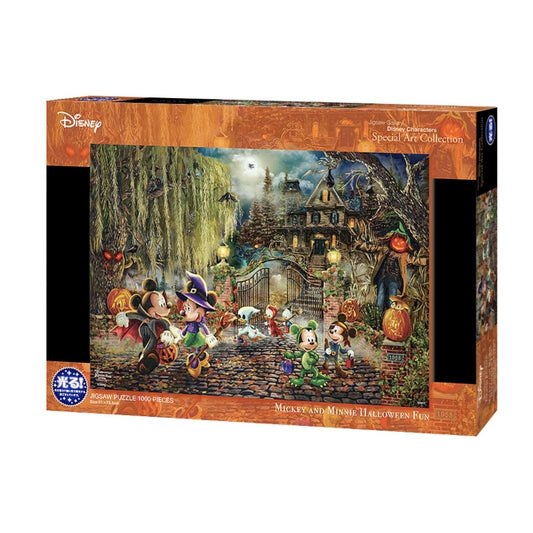 Disney Store - Mickey Maus Puzzle 1000 Teile "Mickey und Minnie Halloween Spaß" - Puzzle