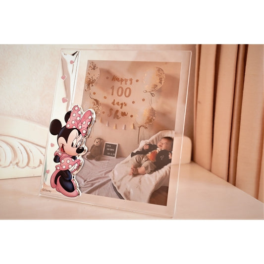 Disney Store - VALENTI Plexiglass photo frame with silver finish Minnie Mouse (A) D275 15x20cm 2L format - photography frame