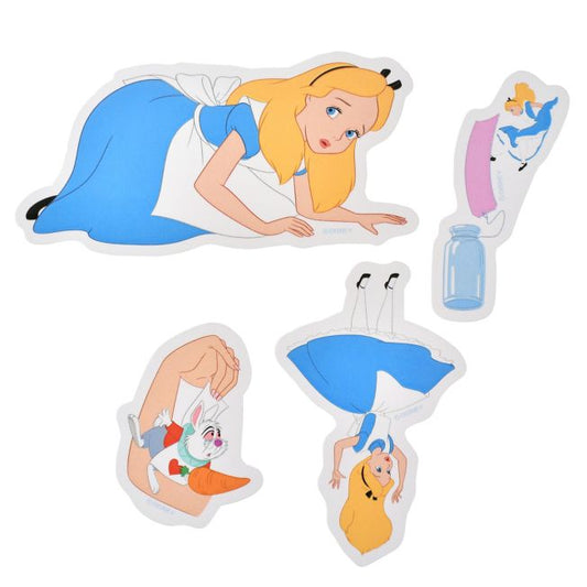 Disney Store - Alice &amp; White Rabbit Sticker Collection - Stickers