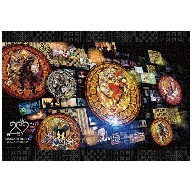 Disney Store - Kingdom Hearts Puzzle 1000 Teile "Kingdom Hearts / 20th Anniversary (Glasfenster)" - Puzzle