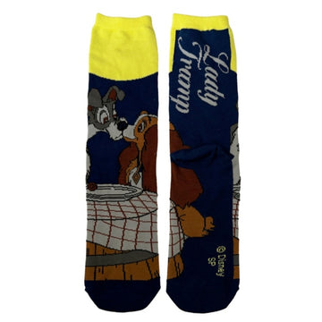 Lady and the Tramp Story Kiss Mid-Calf Socks