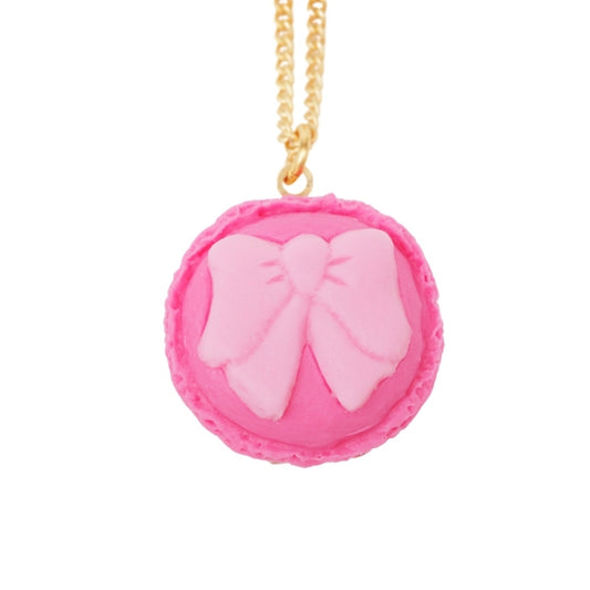 Disney Store Cinderella Necklace Pink Dress Macaron - Jewelry