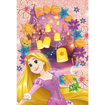 Disney Store - Yano Man Rapunzel Puzzle Petit (Transparent Pieces) 70 Piece Happiness Frame - Rapunzel - 10x14.7cm - Puzzle