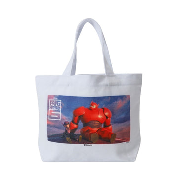 Disney Store - Plus Anq Baymax Design Movie Collection Canvas Tote - Shopping Bag