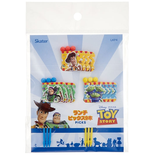 Disney Store - Lunch Picks Set of 9 [3 Designs x Set of 3] Toy Story 22 LKP4 - Kitchen Accessory