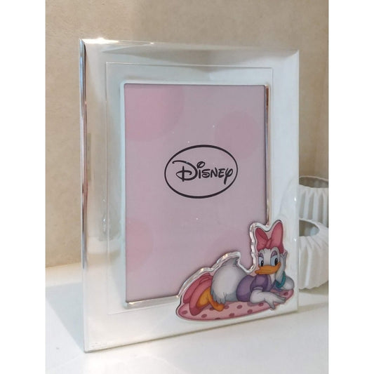 Disney Store - VALENTI Fotorahmen mit Silberveredelung Daisy Duck (Silber) D309 3LRA 9x13cm L-Format - Bilderrahmen