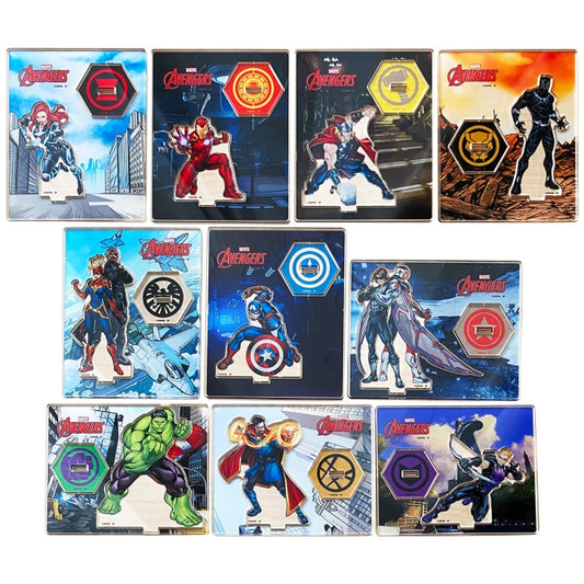 Disney Store - Marvel Avengers Heroes Acrylic Stand Collection Box (12 Stück) - Sammlerbox