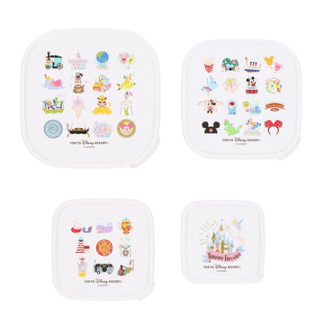 Disney Store - Sealed Containers 4 Pieces Tokyo Disney Resort - Storage Containers