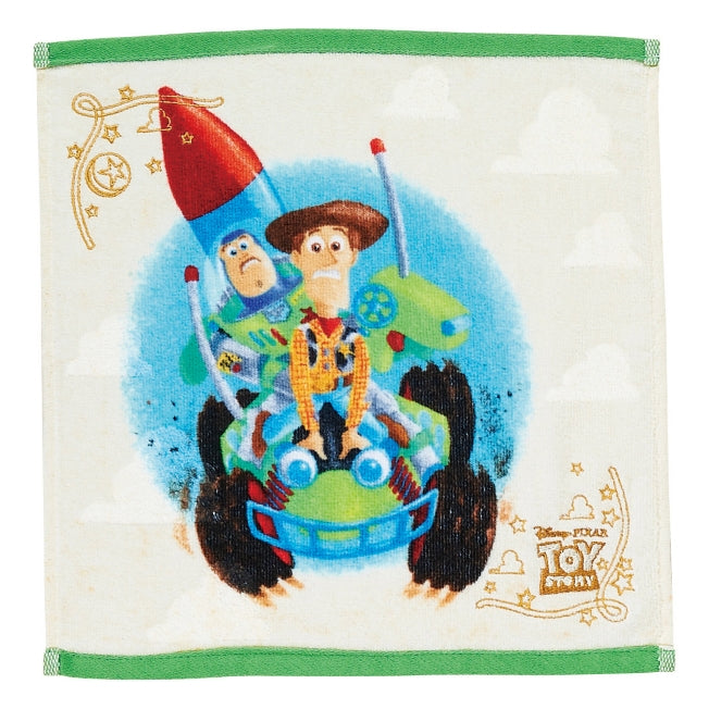 Disney Store Toy Story Tote Bag Gold Green Towel