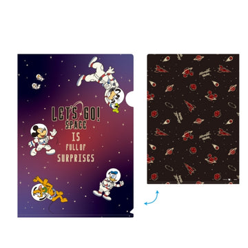 Disney Store - Metallische Klarsichthülle (Astronaut/Rot) - Büromaterial