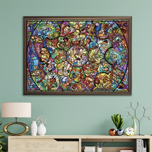 Disney Store - All Character 2000 Stück Puzzle "All Star Stained Glass" - Puzzle